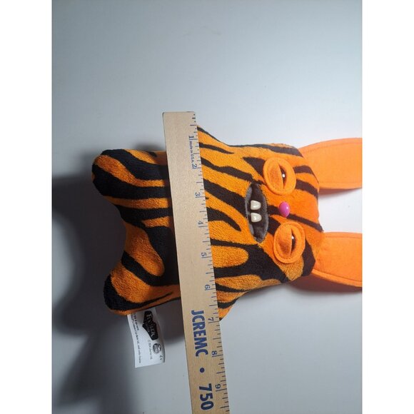 Omagie Budgie Fuggler Rabid Rabbit Plush Toy Tiger/Orange Limited Edition 9" - Picture 7 of 8